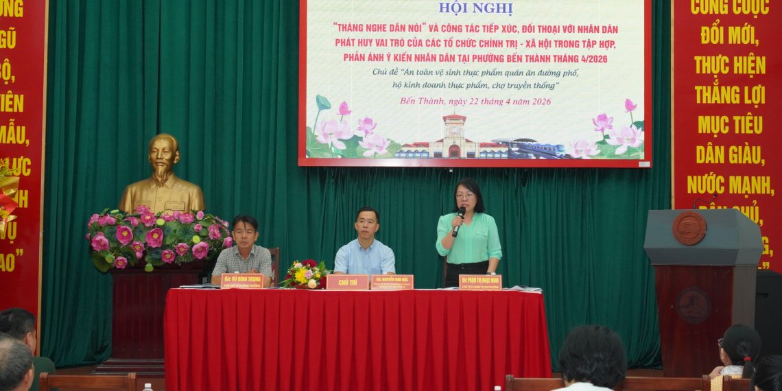 PHƯỜNG BẾN THÀNH ĐỐI THOẠI VỚI NHÂN DÂN VỀ AN TOÀN THỰC PHẨM