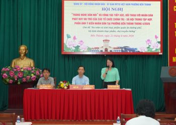 PHƯỜNG BẾN THÀNH ĐỐI THOẠI VỚI NHÂN DÂN VỀ AN TOÀN THỰC PHẨM