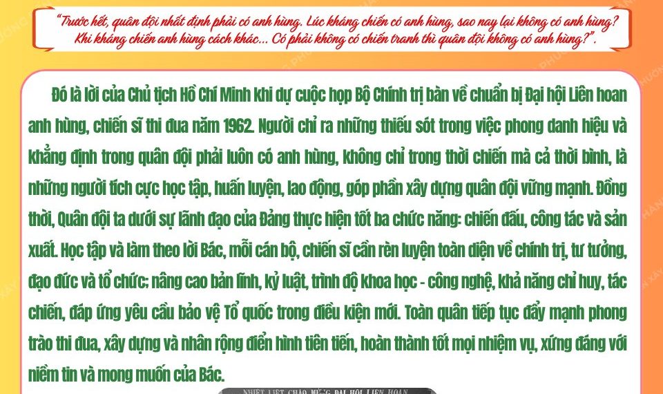 HỌC BÁC LÒNG TA TRONG SÁNG HƠN!