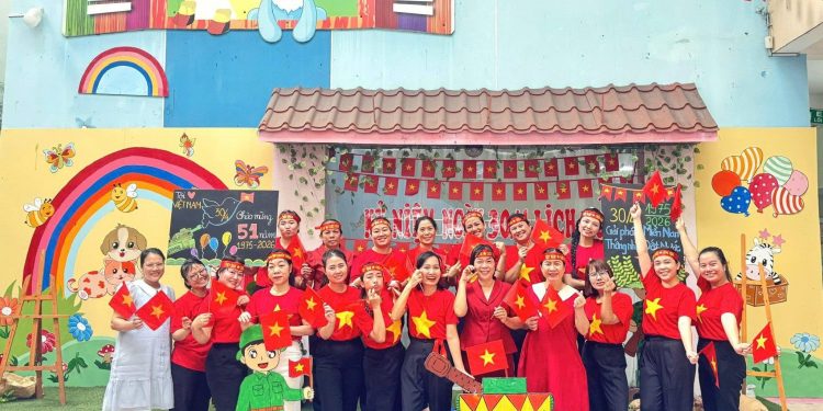 TRƯỜNG MẦM NON TUỔI THƠ TỔ CHỨC CÁC HOẠT ĐỘNG CHÀO MỪNG 51 NĂM NGÀY GIẢI PHÓNG MIỀN NAM, THỐNG NHẤT ĐẤT NƯỚC 30/4/1975 – 30/4/2026