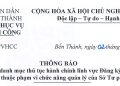 Về việc niêm yết danh mục thủ tục hành chính áp dụng dịch vụ công trực tuyến thực hiện mức thu lệ phí bằng 0 đông theo Nghị quyết số 411/NQ-HĐND ngày 29 tháng 9 năm 2025 của Hội đồng nhân dân Thành phố Hồ Chí Minh