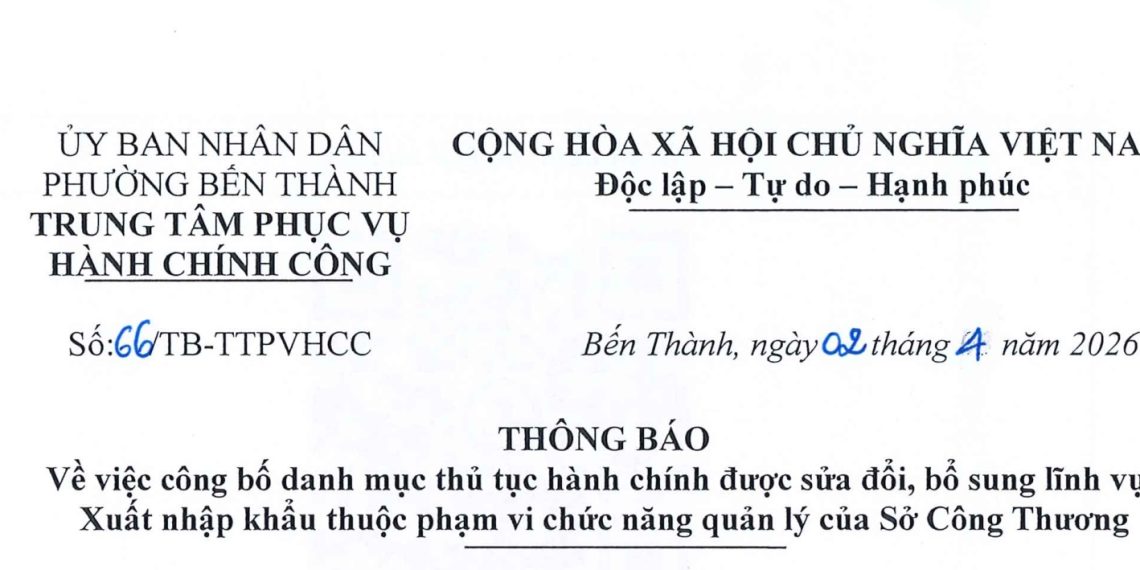 Về việc niêm yết danh mục thủ tục hành chính áp dụng dịch vụ công trực tuyến thực hiện mức thu lệ phí bằng 0 đông theo Nghị quyết số 411/NQ-HĐND ngày 29 tháng 9 năm 2025 của Hội đồng nhân dân Thành phố Hồ Chí Minh