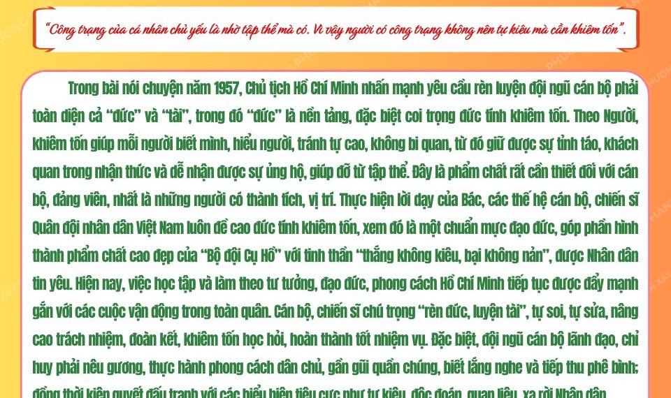 HỌC BÁC LÒNG TA TRONG SÁNG HƠN!