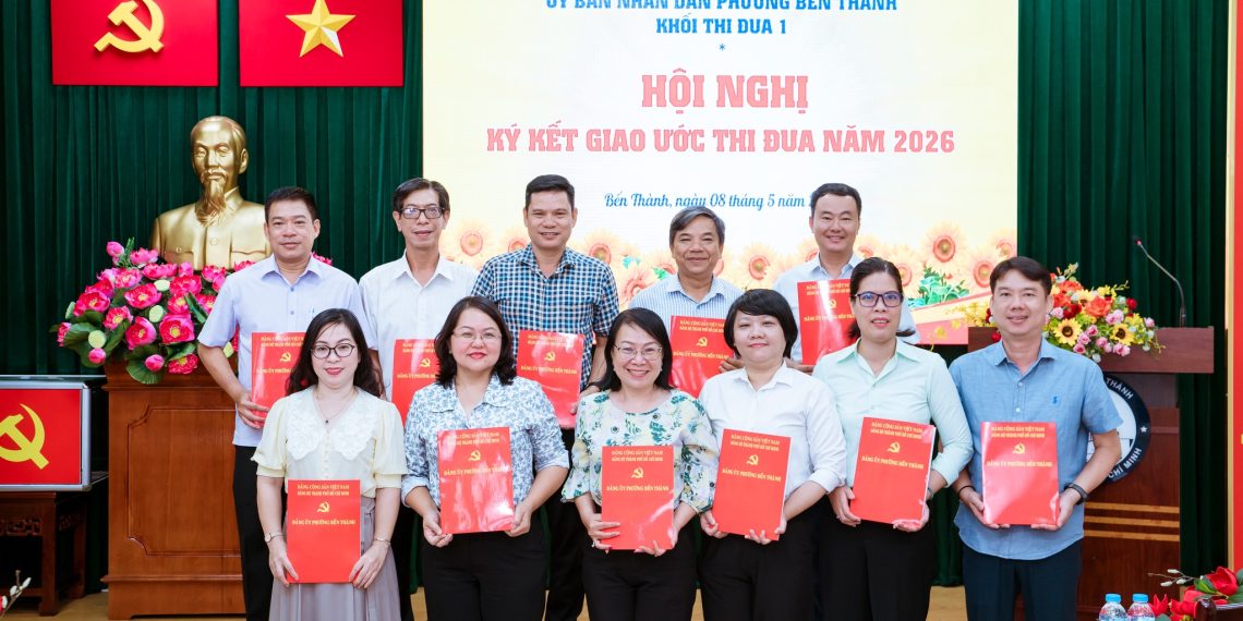 KHỐI THI ĐUA 1 – UBND PHƯỜNG BẾN THÀNH TỔ CHỨC HỘI NGHỊ KÝ KẾT GIAO ƯỚC THI ĐUA NĂM 2026
