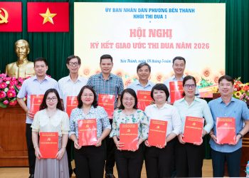 KHỐI THI ĐUA 1 – UBND PHƯỜNG BẾN THÀNH TỔ CHỨC HỘI NGHỊ KÝ KẾT GIAO ƯỚC THI ĐUA NĂM 2026
