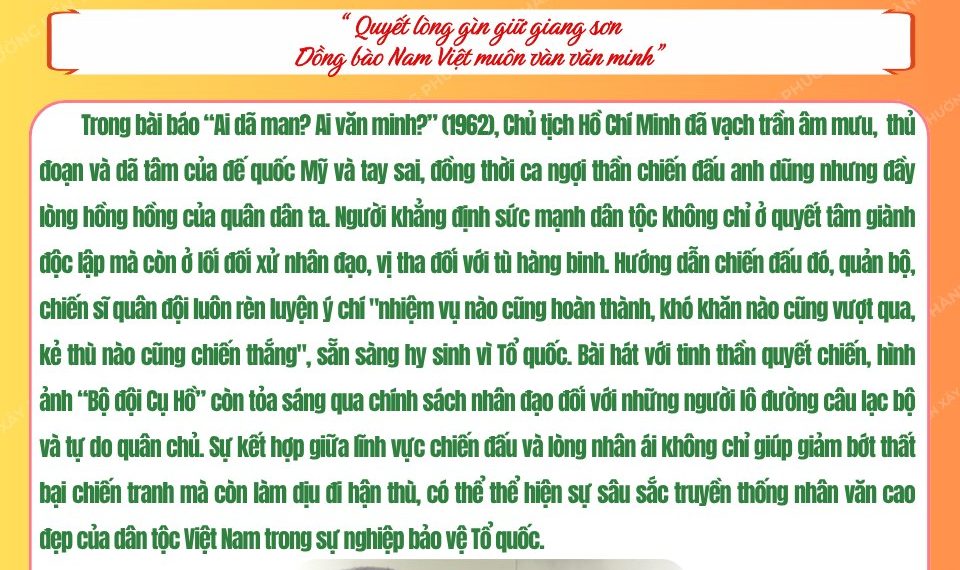 HỌC BÁC LÒNG TA TRONG SÁNG HƠN!