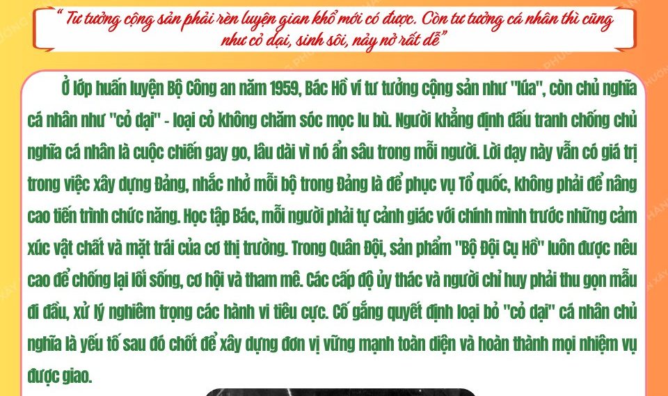 HỌC BÁC LÒNG TA TRONG SÁNG HƠN!