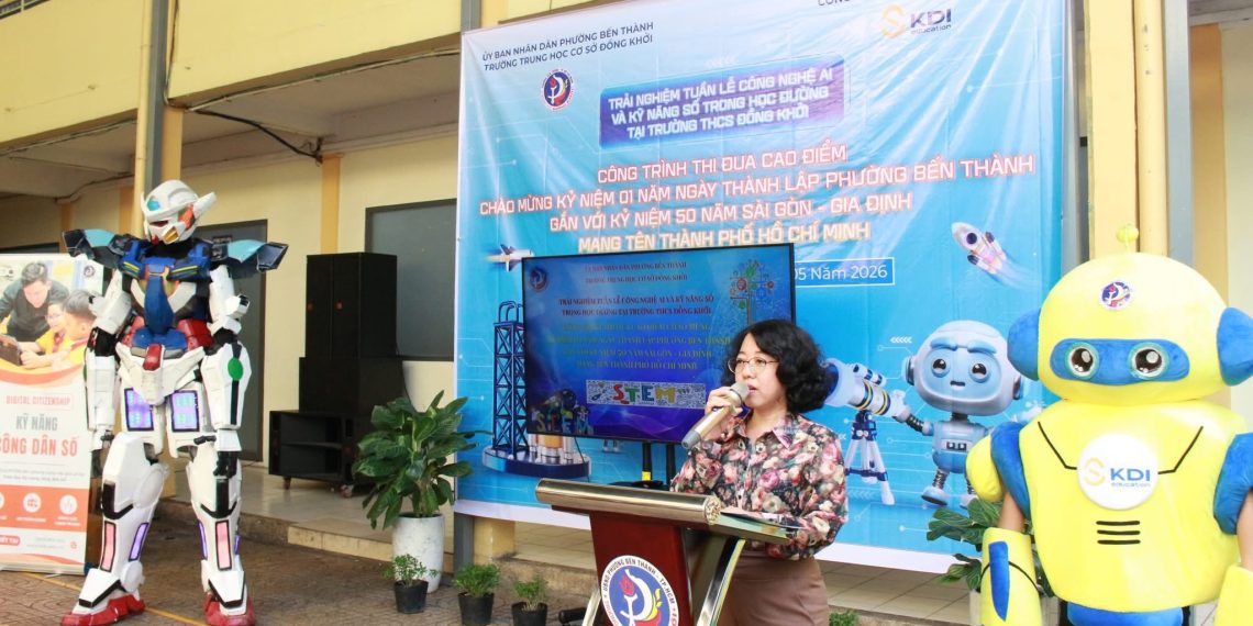 SÔI NỔI NGÀY HỘI AI VÀ KỸ NĂNG SỐ TẠI TRƯỜNG THCS ĐỒNG KHỞI PHƯỜNG BẾN THÀNH