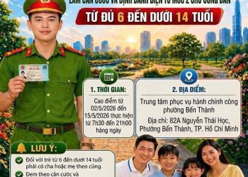 THÔNG BÁO LÀM CĂN CƯỚC VÀ ĐỊNH DANH ĐIỆN TỬ MỨC 2 CHO CÔNG DÂN