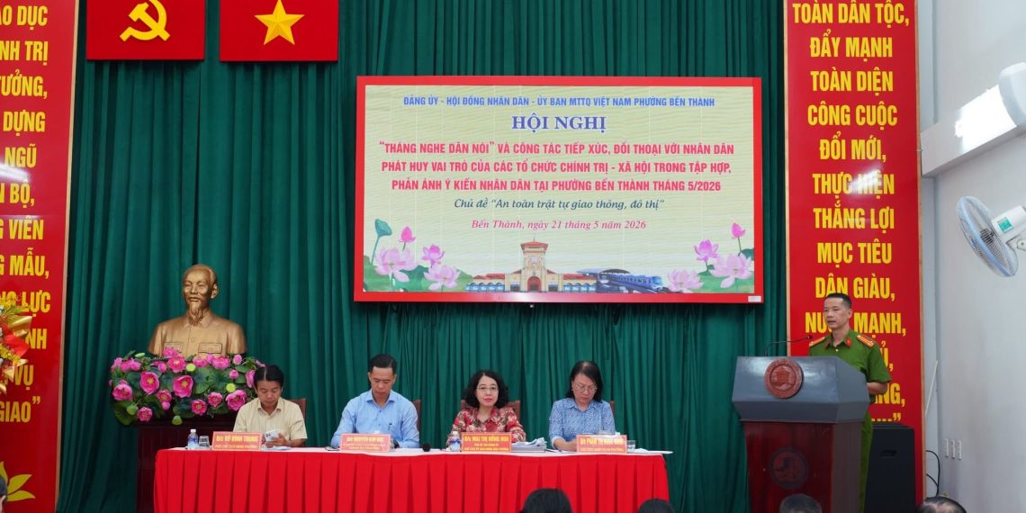 PHƯỜNG BẾN THÀNH LẮNG NGHE DÂN NÓI VỀ AN TOÀN TRẬT TỰ GIAO THÔNG VÀ ĐÔ THỊ