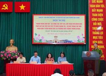 PHƯỜNG BẾN THÀNH LẮNG NGHE DÂN NÓI VỀ AN TOÀN TRẬT TỰ GIAO THÔNG VÀ ĐÔ THỊ