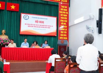 CHỦ TỊCH UBND PHƯỜNG BẾN THÀNH ĐỐI THOẠI VỚI NHÂN DÂN