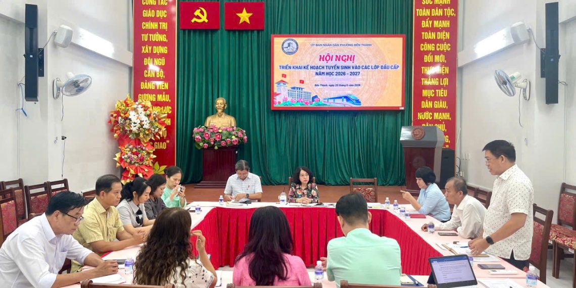 PHƯỜNG BẾN THÀNH TRIỂN KHAI CÔNG TÁC TUYỂN SINH CÁC LỚP ĐẦU CẤP NĂM HỌC 2026 – 2027