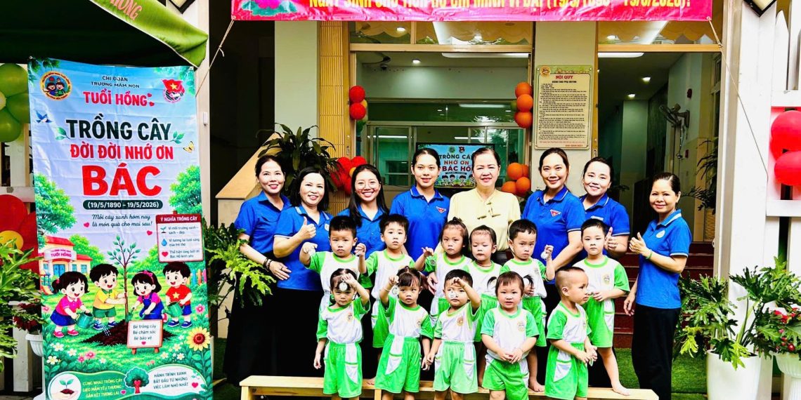 TRƯỜNG MẦM NON TUỔI HỒNG TỔ CHỨC NGÀY HỘI “CHÀO MỪNG 136 NĂM NGÀY SINH NHẬT BÁC HỒ 19/5/1890 – 19/5/2026”