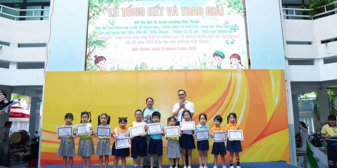 PHƯỜNG BẾN THÀNH TỔNG KẾT VÀ TRAO GIẢI CÁC HỘI THI SÁNG TẠO DÀNH CHO HỌC SINH NĂM 2026