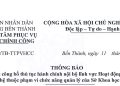 Thông báo về việc niêm yết danh mục thủ tục hành chính áp dụng dịch vụ công trực tuyến thực hiện mức thu lệ phí bằng 0 đồng theo Nghị quyết số 411/NQ-HĐND ngày 29/9/2025 của HĐND Thành phố Hồ Chí Minh