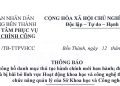 Thông báo về việc niêm yết danh mục thủ tục hành chính áp dụng dịch vụ công trực tuyến thực hiện mức thu lệ phí bằng 0 đồng theo Nghị quyết số 411/NQ-HĐND ngày 29/9/2025 của HĐND Thành phố Hồ Chí Minh