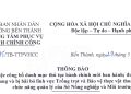 Thông báo về việc công bố danh mục thủ tục hành chính được sửa đổi, bỗ sung lĩnh vực Lâm nghiệp và Kiểm lâm thuộc phạm vi chức năng quản lý của Sở Nông nghiệp và Môi trường