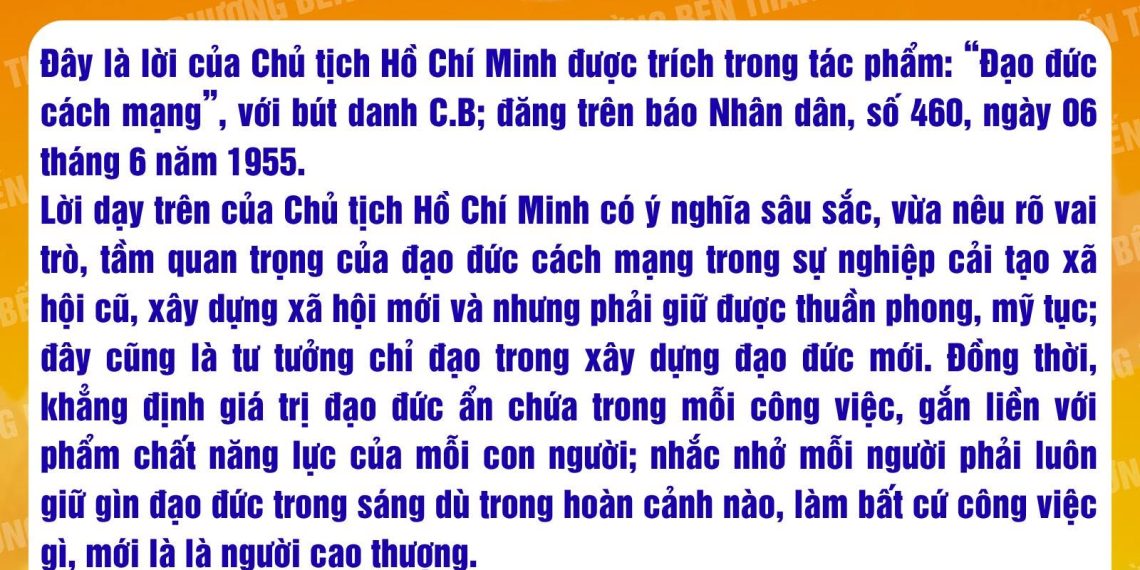 HỌC BÁC LÒNG TA TRONG SÁNG HƠN!