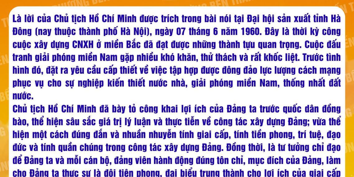 HỌC BÁC LÒNG TA TRONG SÁNG HƠN!