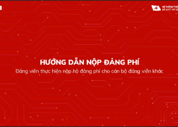 HƯỚNG DẪN NỘP ĐẢNG PHÍ