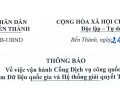 Thông báo Về việc vận hành Cổng Dịch vụ công quốc gia mới tại Trung tâm Dữ liệu quốc gia và Hệ thống giải quyết TTHC Bộ, ngành