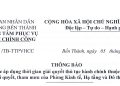Thông báo về việc áp dụng thời gian giải quyết thủ tục hành chính thuộc thẩm quyền giải quyết, tham mưu của Phòng Kinh tế, Hạ tầng và Đô thị phường