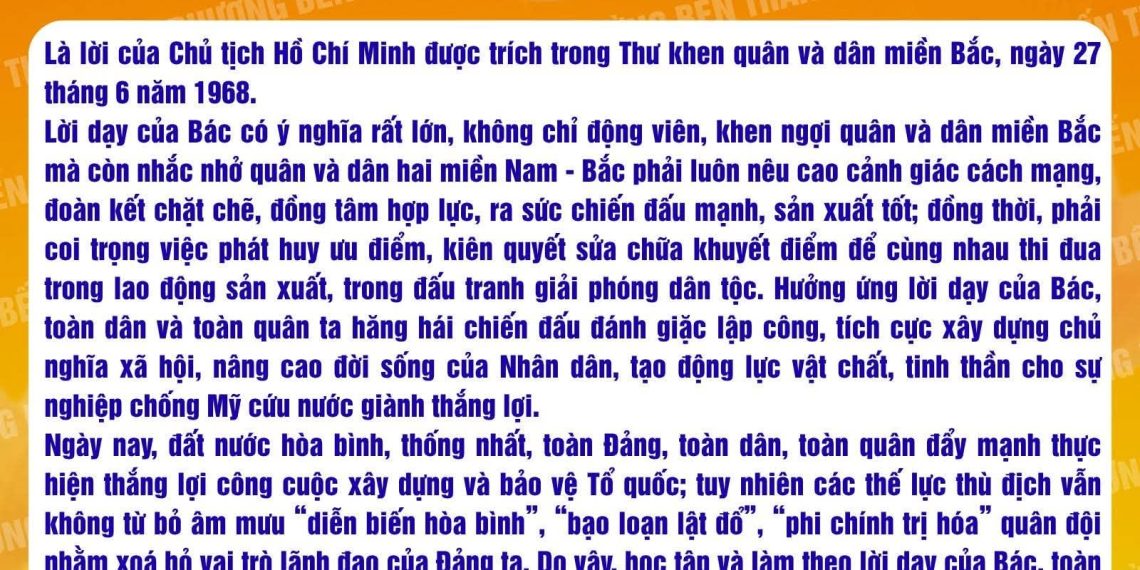 HỌC BÁC LÒNG TA TRONG SÁNG HƠN!