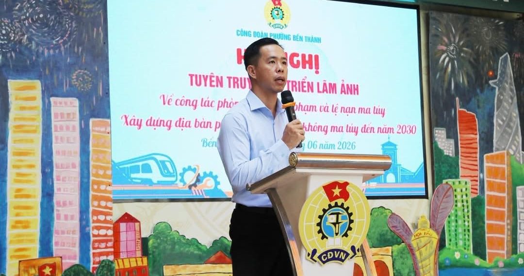 CÔNG ĐOÀN PHƯỜNG BẾN THÀNH TỔ CHỨC TUYÊN TRUYỀN VÀ TRIỂN LÃM ẢNH CHUYÊN ĐỀ VỀ PHÒNG, CHỐNG MA TÚY