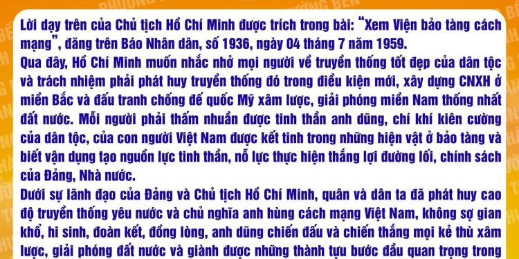 HỌC BÁC LÒNG TA TRONG SÁNG HƠN!