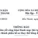 THÔNG BÁO VỀ VIỆC NIÊM YẾT CÔNG KHAI DANH MỤC THỦ TỤC HÀNH CHÍNH CÓ THÀNH PHẦN HỒ SƠ THAY THỂ BẰNG DỮ LIỆU