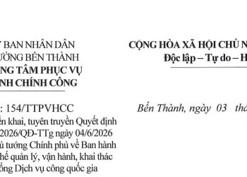 Công văn về việc triển khai, tuyên truyền Quyết định số 29/2026/QĐ-TTg ngày 04/6/2026 của Thủ tướng Chính phủ về Ban hành Quy chế quản lý, vận hành, khai thác Cổng Dịch vụ công quốc gia